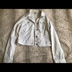 White jean jacket